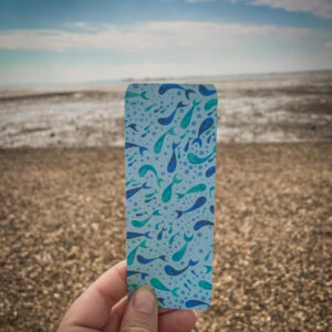 Ocean Whispers Bookmark Set | 6-Card Stock Bookmarks | Sea-Inspired Blues & Waves