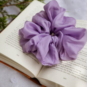 Elain Scrunchie | Lilac Chiffon Hair Scrunchie