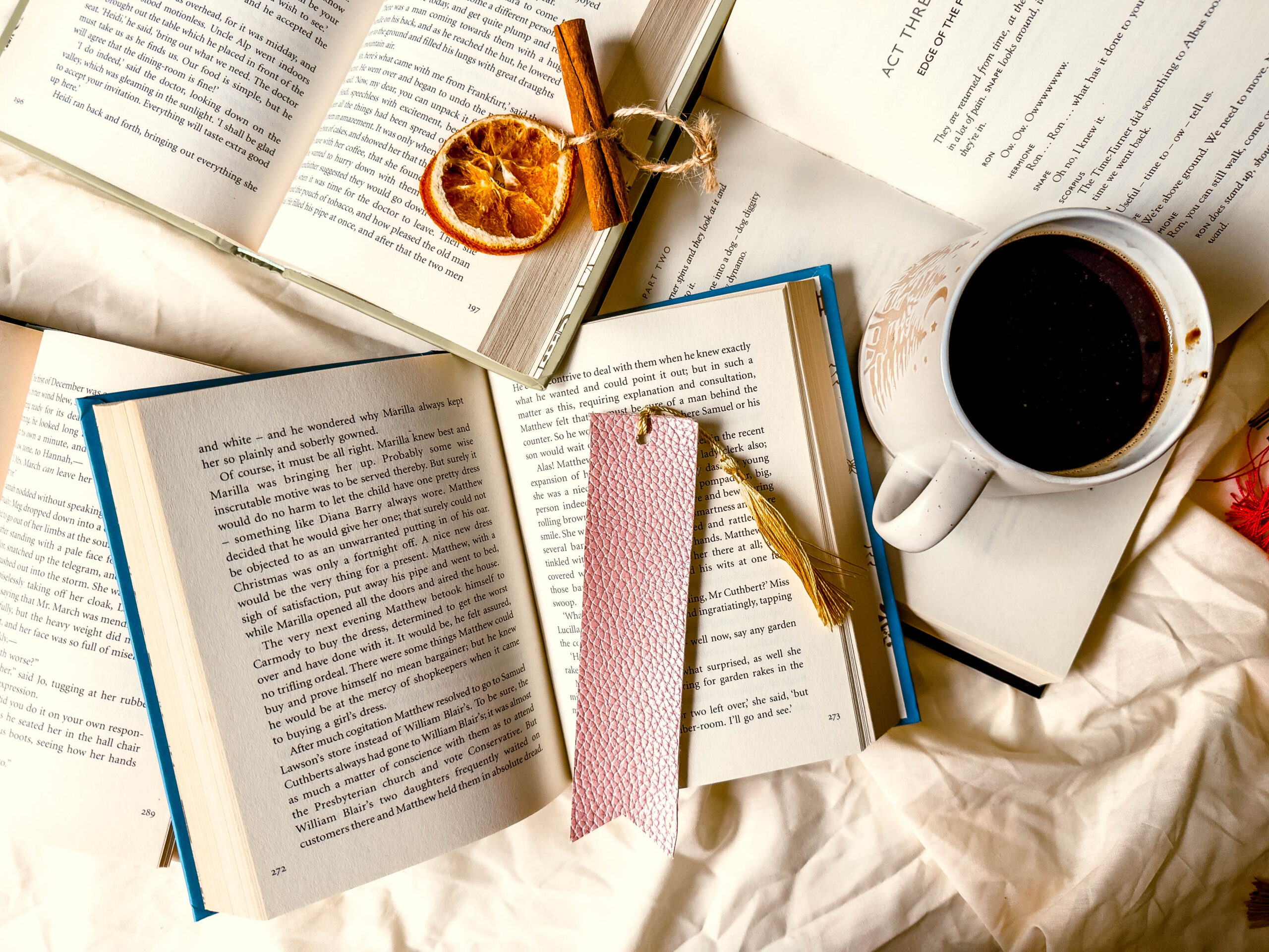 Dragontide Blush Bookmark | Textured Faux Leather Bookmark - Image 4