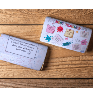 Teacher Chocolate Wrapper – Printable or Printed | Galaxy-Size Wrapper | End of Year Thank You Gift