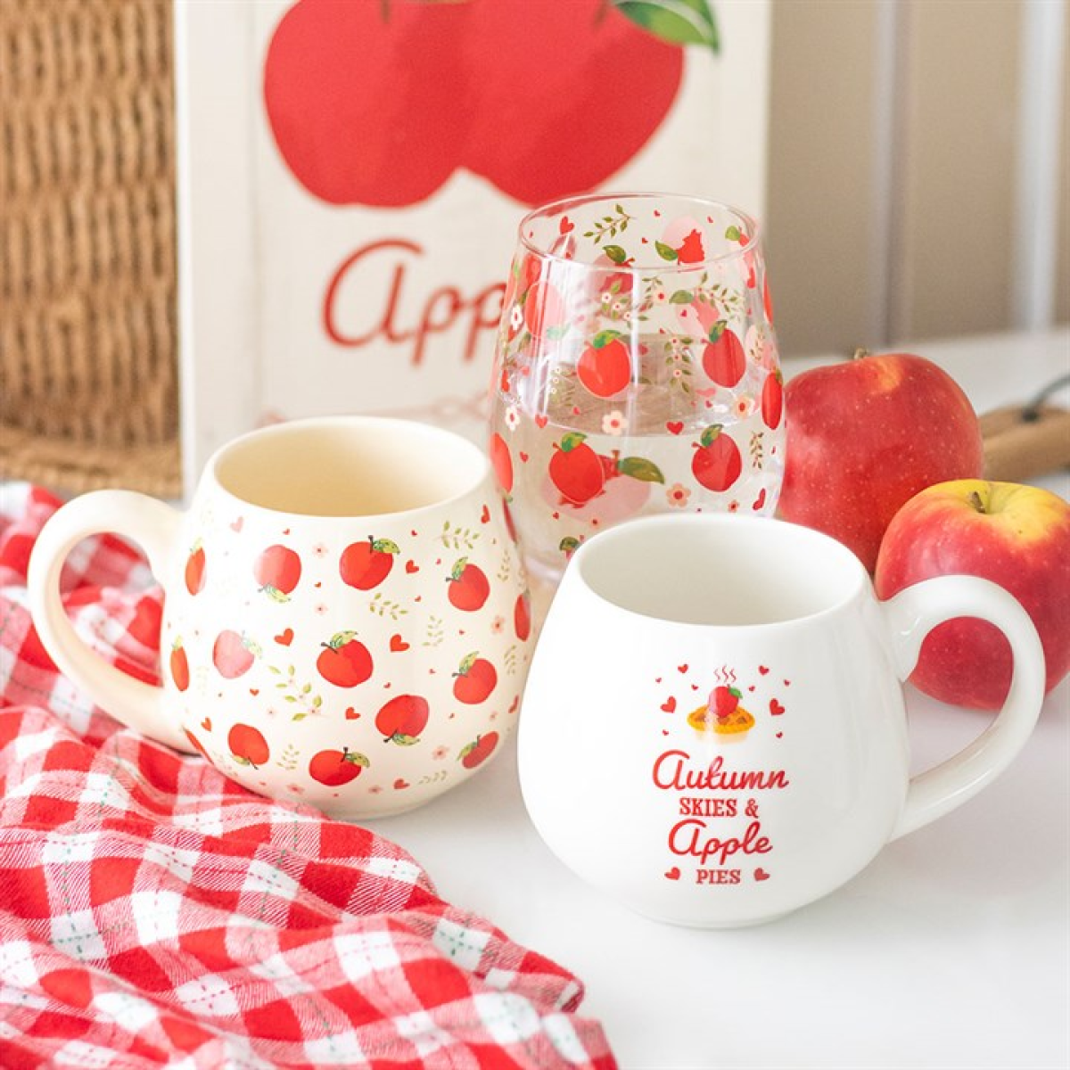 Apple Print Rounded Mug - Image 6