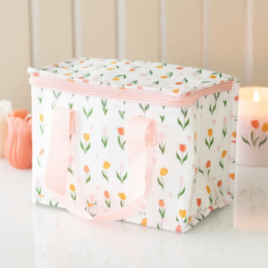 Tulip Print Recycled Plastic Lunch Bag